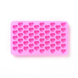 Silicone Molds, Resin Casting Molds, For UV Resin, Epoxy Resin Jewelry Making, Heart, Pink, 182x109x12mm