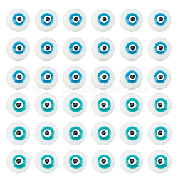 Chgcraft 60pcs 2 couleurs perles de coquillages d'eau douce, mauvais œil, couleur mixte, 8.5~9x4mm, Trou: 1mm, 30 pcs / couleur
