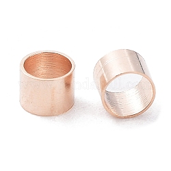304 Stainless Steel Beads, Column, Rose Gold, 2.5x2mm, Hole: 2mm