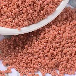 Miyuki runde Rocailles Perlen, japanische Saatperlen, (rr4464) duracoat gefärbte opake leichte Wassermelone, 15/0, 1.5 mm, Bohrung: 0.7 mm, ca. 27777 Stk. / 50 g