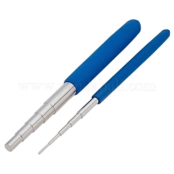 Barre di avvolgimento di filo di ferro, strumento di avvolgimento del filo, blu, dimensione del ciclo: 1.5 mm/1.7 mm/2.7 mm/3.8 mm/5 mm/6 mm/7 mm/8 mm/9 mm/{10} mm, 10mm, 143.5x13.5mm, 141.5x7.5 pc / set