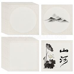 Pandahall elite 2 sacs 2 style carte de papier de riz chinois, papier xuan, blanc, 33x33x0.04 cm, 10 pcs /sachet , 1 sac/style