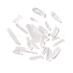 Perline di cristallo di quarzo naturale, perle di cristallo di rocca, Senza Buco / undrilled, pezzo, 13.5~37.5x2.5~9x3.5~8mm, circa 700pcs/1000g
