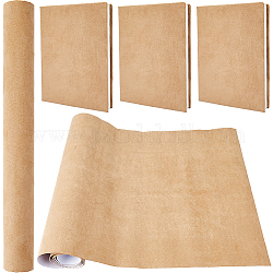 Couvertures de livre en faux suède, cahier enveloppements, rectangle, chameau, 300x1300mm