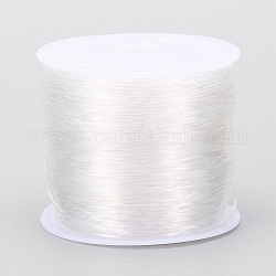 Round Crystal Elastic Stretch Thread, for Bracelets Gemstone Jewelry Making Beading Craft, White, 1.2mm, about 24 yards(22m)/roll