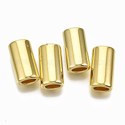 Ccb Kunststoff-Perlen, Kolumne, golden, 19x10x7.5 mm, Bohrung: 4x6.5 mm, ca. 590 Stk. / 500 g.