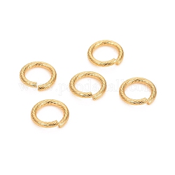 304 Stainless Steel Jump Ring, Open Jump Rings, Golden, 13.3x2mm, 12 Gauge, Inner Diameter: 9.2mm