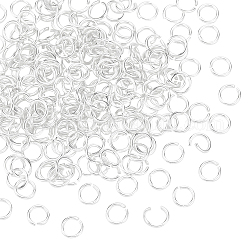 Pandahall elite 220 pz 925 anelli di salto aperti in argento sterling, anelli rotondi, argento, 22 gauge, 4x0.6mm, diametro interno: 2.5mm