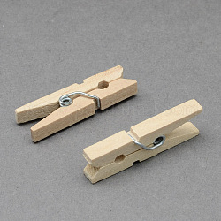 Mestiere di legno pioli clip, grano, 35x7mm, 50pcs/scatola