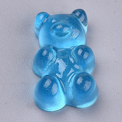 Кабошоны из смолы, медведь, глубокое синее небо, 17x12x7 мм