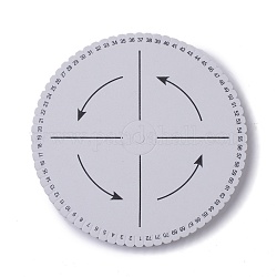 Ева диск диск, доска макраме, браслет плетеный шнур, ремесленный инструмент, плоско-круглые, белые, 16x1.5 см