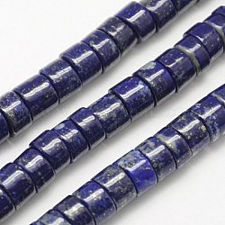 Natural Lapis Lazuli Bead Strands, Grade AB, Column, 4x8mm, Hole: 1mm, about 89pcs/strand, 15.75inch