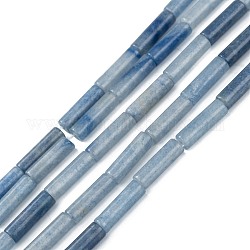 Natürlichen blauen Aventurin Perlen Stränge, Kolumne, 13~14x4 mm, Bohrung: 1.2 mm, ca. 29~30 Stk. / Strang, 15.16''~15.75'' (38.5~40 cm)