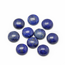 Cabochons en lapis lazuli naturel, teinte, demi-rond / dôme, 16x6mm