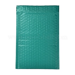 Матовая пленка пакетные пакеты, пузырчатая почтовая программа, мягкие конверты, прямоугольные, зелено-синие, 27x17.2x0.2 см