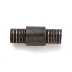 Vakuumbeschichtung im tibetischen Stil. 304 Magnetverschluss aus Edelstahl mit Klebeenden, Kolumne, Antik Bronze, 23.5 mm, Bohrung: 6 mm