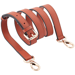 Cinturini per borsa regolabili in similpelle pu, con moschettoni girevoli, per gli accessori della maniglia della borsa a tracolla, marrone noce di cocco, 108~130cm