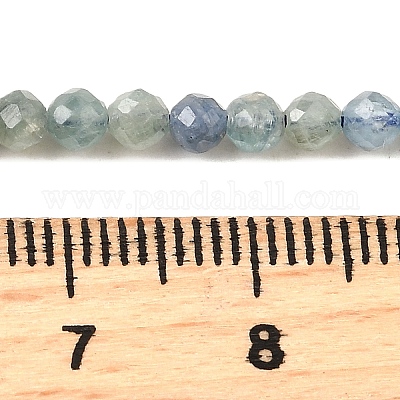 Натуральные нити из кианита / цианита / дистенового бисера G-G259-D04-3mm-1