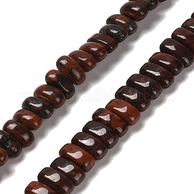 Природные брекчированных яшмы бисер нитей G-Q167-B16-01-1