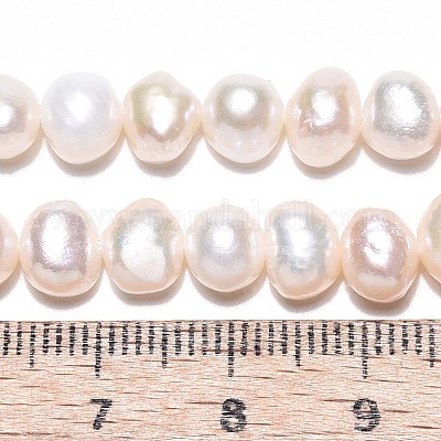 Нити из натурального культивированного пресноводного жемчуга PEAR-N014-06E-02-1