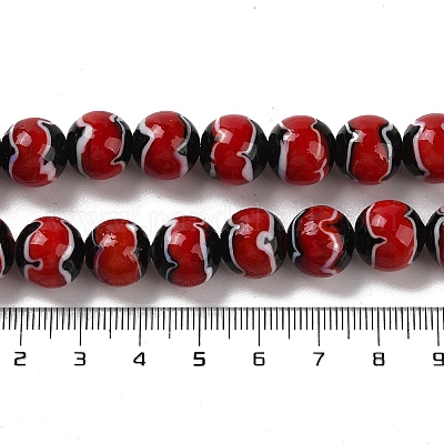 Бусы лэмпворк ручной работы LAMP-P062-02A-1