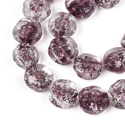 Бусы лэмпворк ручной работы LAMP-N028-04D-1