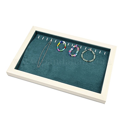 Прямоугольные подвесные ожерелья из ткани из микрофибры NDIS-E023-01-1