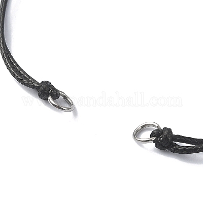 Изготовление регулируемого экологически чистого браслета из корейского вощеного полиэфирного шнура AJEW-JB01195-03-1