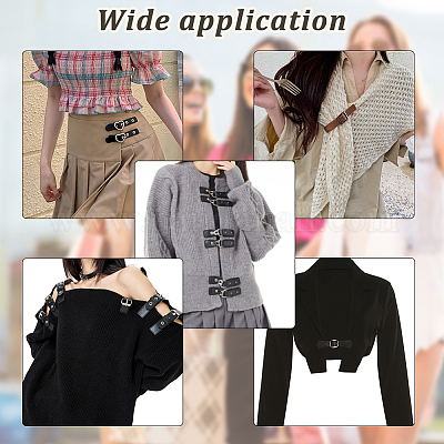 PU искусственная кожа пришить пряжки FIND-WH0111-197-1