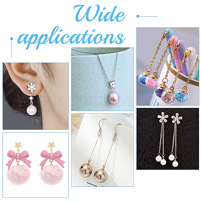 48 шт. 4 стиля латунных подвесных петель KK-BC0012-07-1