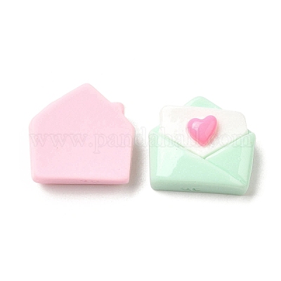 Мультяшные непрозрачные кабошоны из смолы RESI-C039-02E-1