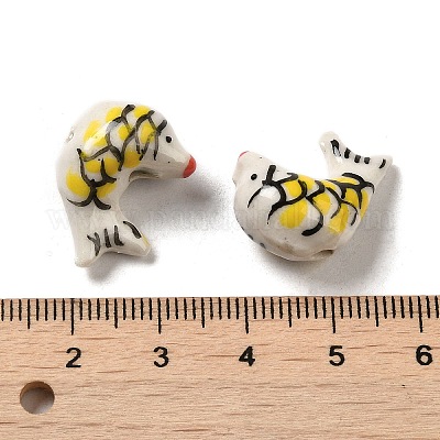 Ручной печатный шарики фарфора PORC-E015-18-1