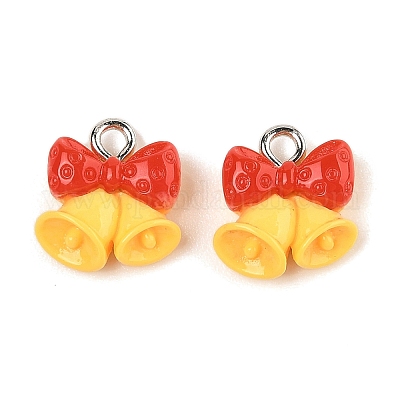 Подвески из непрозрачной смолы на рождественскую тематику RESI-S08-02F-1