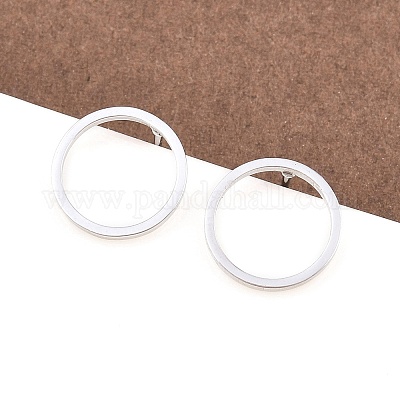 Серьги-гвоздики из нержавеющей стали 316 EJEW-D339-05P-1