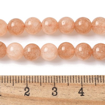 Бусины из натурального белого нефрита G-F364-11-6mm-2-1