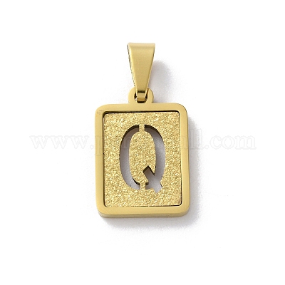 Подвески-алфавиты из нержавеющей стали 304 STAS-S152-01G-Q-1