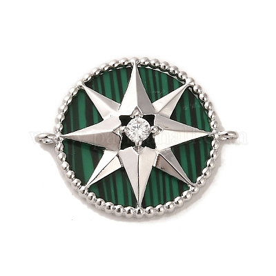 Подвески из синтетического малахита KK-P260-29A-P-1