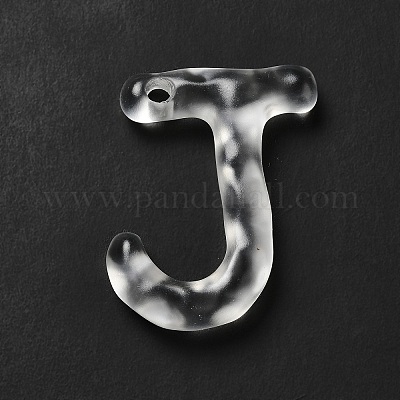 Подвески с алфавитом из прозрачной смолы RESI-C028-02J-1