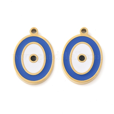 Подвески из нержавеющей стали 304 с эмалью STAS-L022-102G-1