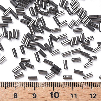 Стеклянные бусины цвета металлик SEED-N005-001-D01-1