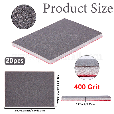 20 шт. шлифовальная губка с зернистостью 400 шт. шлифовальные блоки TOOL-SP0001-05A-1