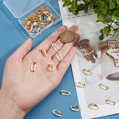 24 шт. латунные соединительные подвески KK-BC0010-81-1