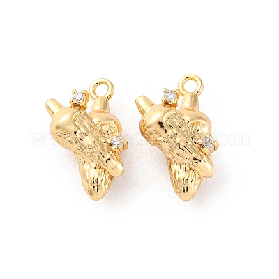 Кулоны со стразами и кристаллами из латуни KK-E793-08G-1