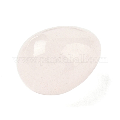 天然ローズクォーツの卵型ディスプレイ装飾 置物家の装飾 治癒のための