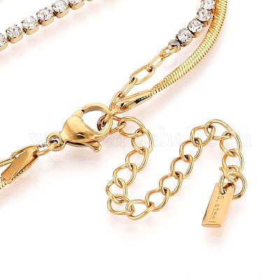 Многослойные браслеты из нержавеющей стали 304 BJEW-T022-13G-1