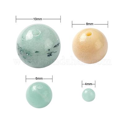 340шт 4 размера натуральный цветок амазонитовые бусины G-LS0001-22-1