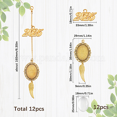 Овальная и крылатая сплавная 2025 цепочка с выпускным колпачком HJEW-SP00007-1