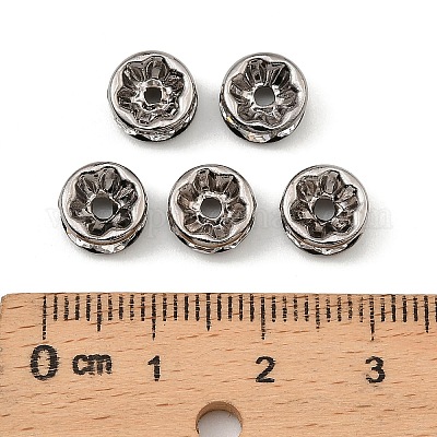 Латунные бусины разделители для поставки стразов RB-A014-Z8mm-01B-NF-1