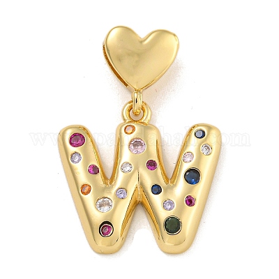 Латунные подвески из микро-паве KK-P281-01G-W-1