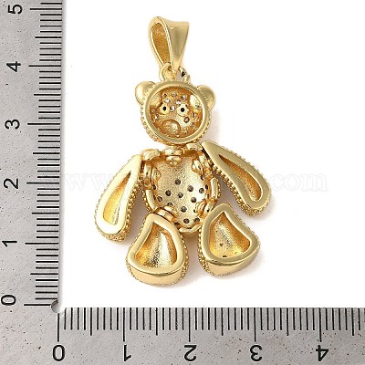 Покрытие стойки латунь микро паве прозрачные перданты из кубического циркония KK-C067-06G-1